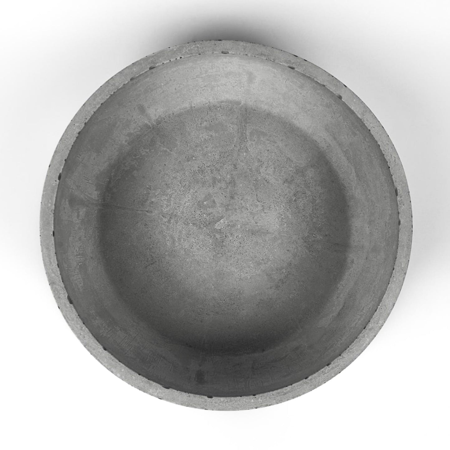 Ansicht von oben der Design Obstschale aus Beton