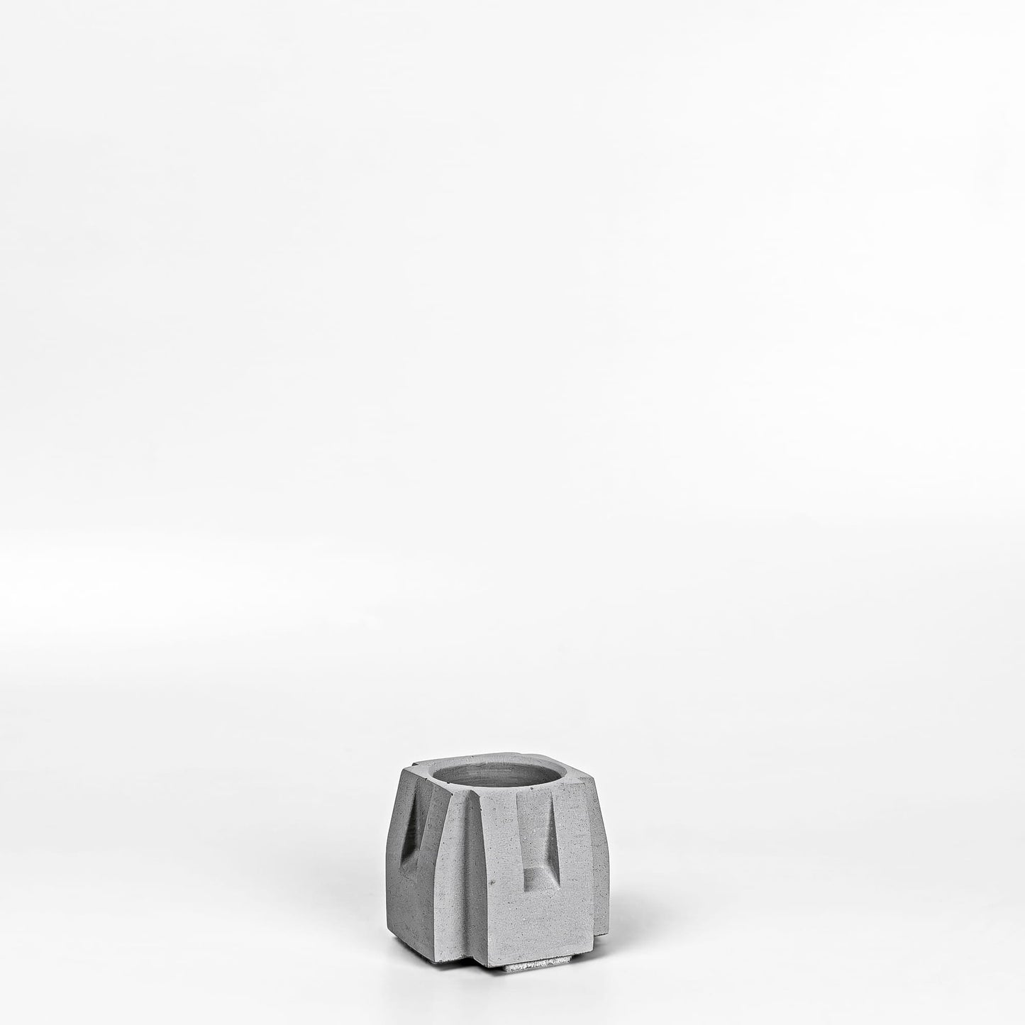 Beton Vase Pillar Diagonalansicht Sockel