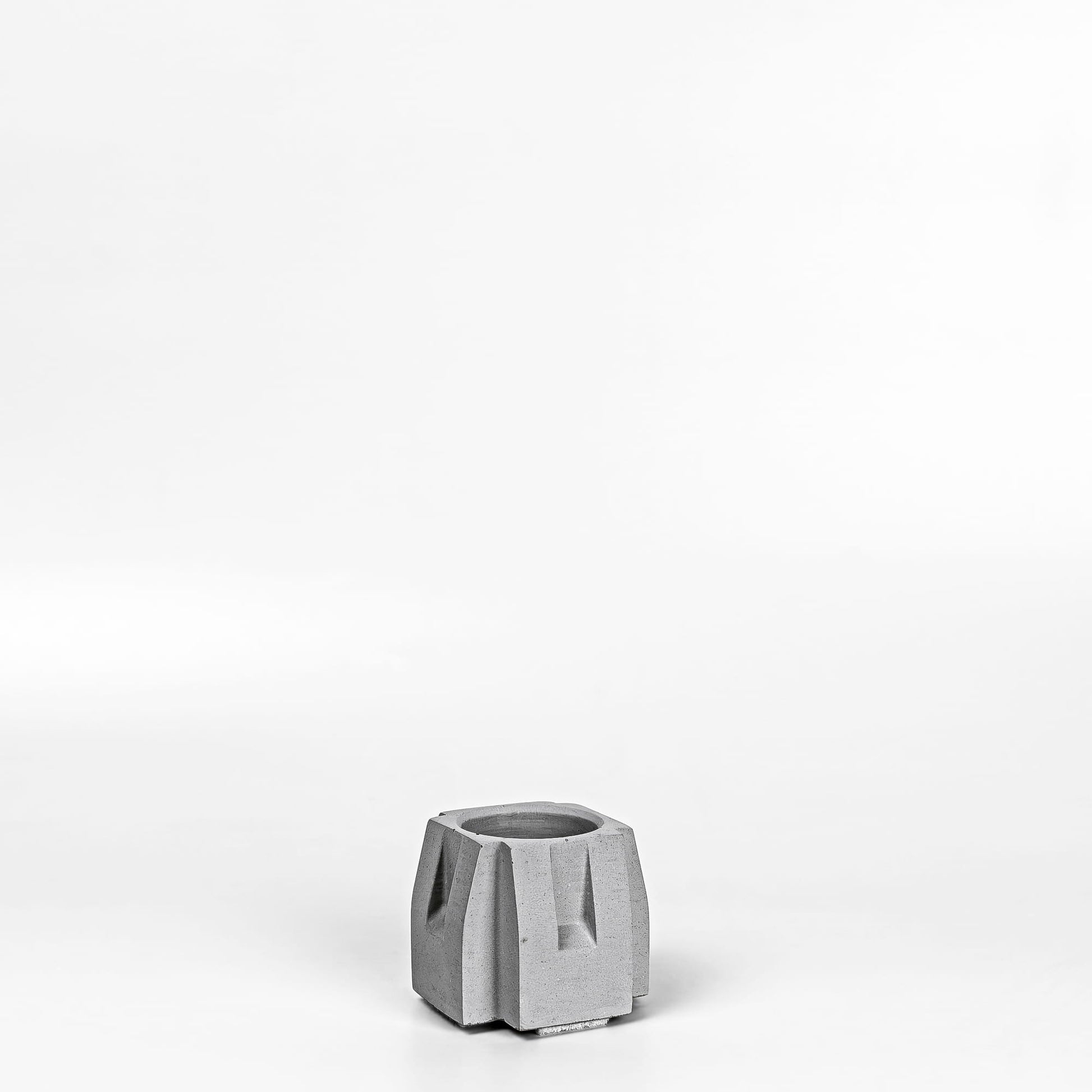 Beton Vase Pillar Diagonalansicht Sockel