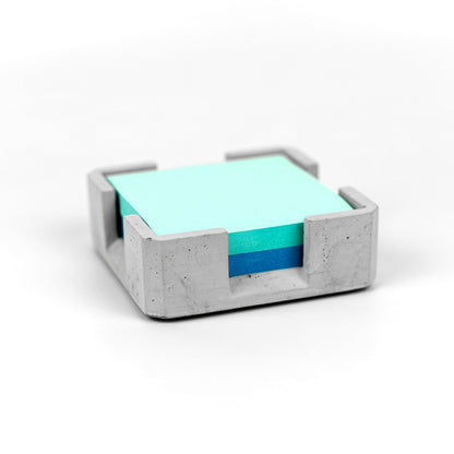 Post-it Halter aus Beton Gesamtansicht mit Post-its