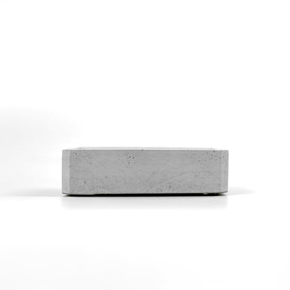 Visitenkartenhalter aus Beton Frontalansicht minimalistisches Design