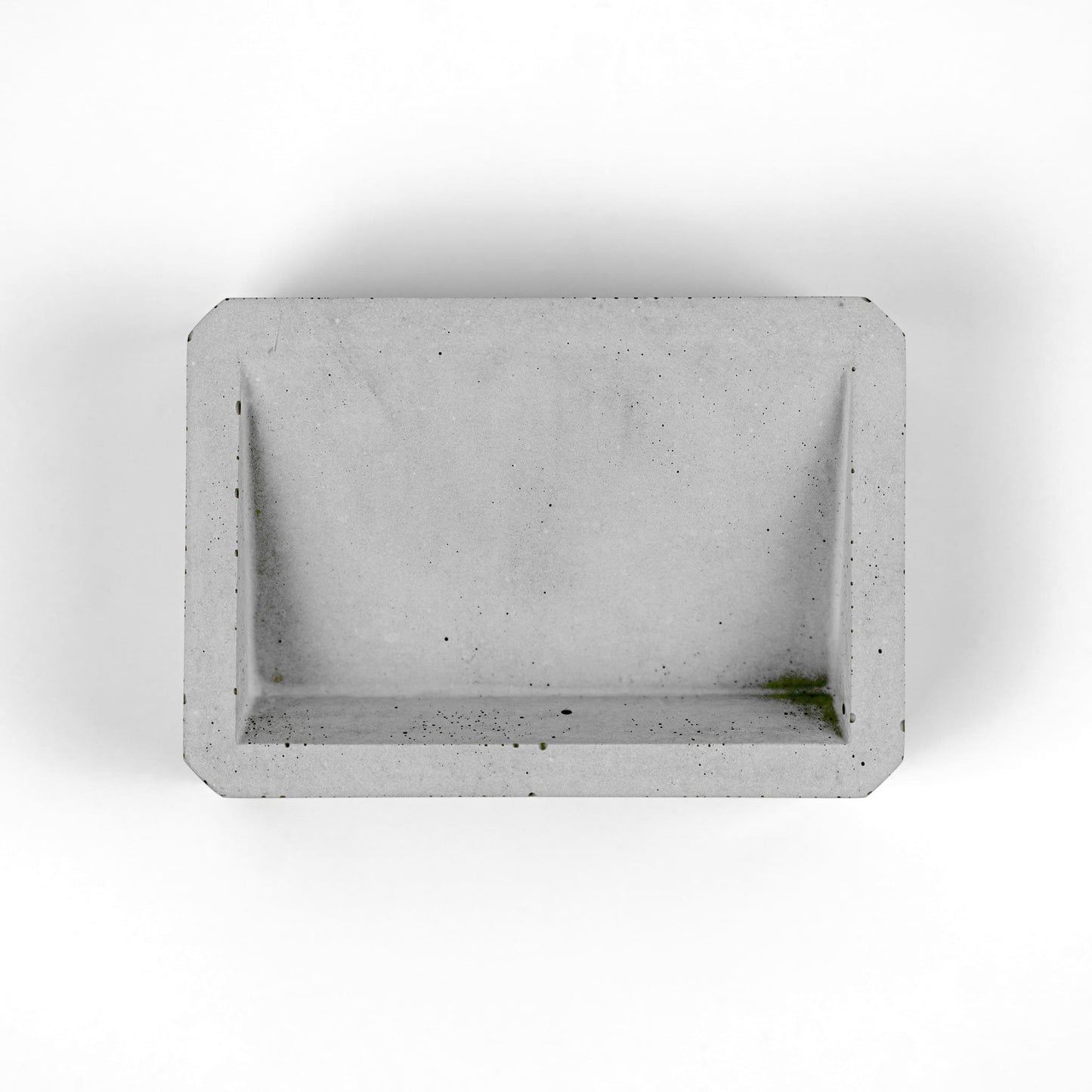 Visitenkartenhalter aus Beton in Grau Ansicht von oben